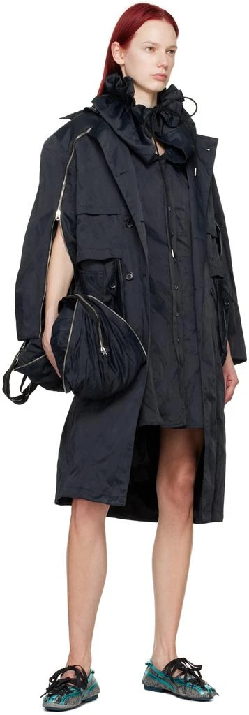 Kiko Kostadinov Black Mallarmé Coat 5