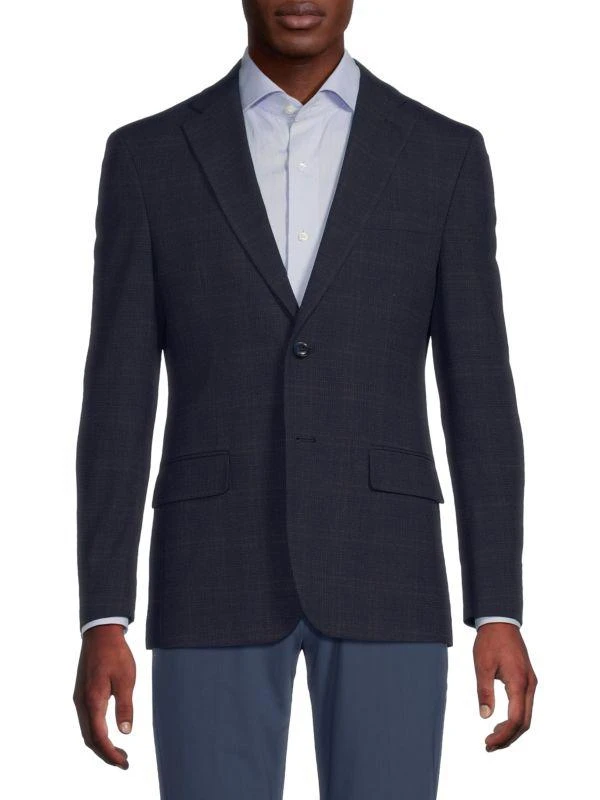 Tommy Hilfiger Plaid Modern-Fit Blazer 1