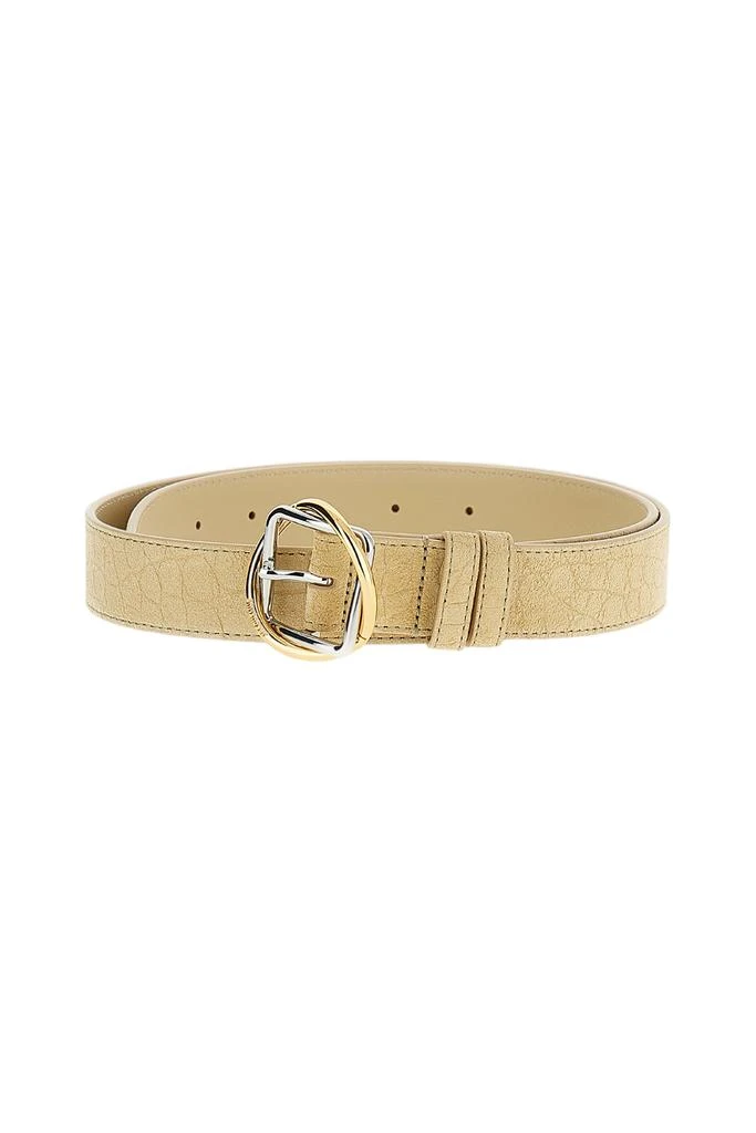 Jacquemus Beige Suede Leather Belt