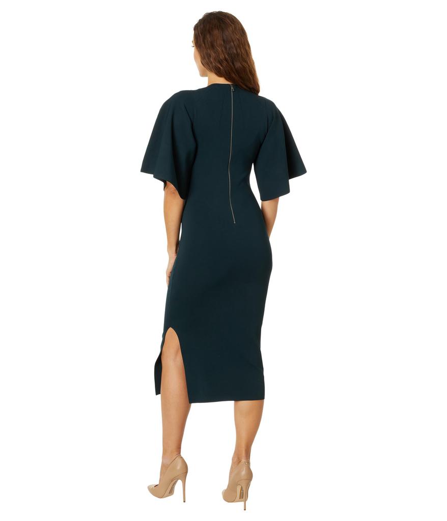 Ted Baker Lounia Fluted Sleeve Knitted Bodycon Midi Dress