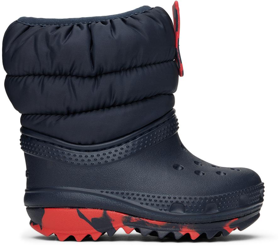 Crocs Baby Navy Classic Neo Puff Boots
