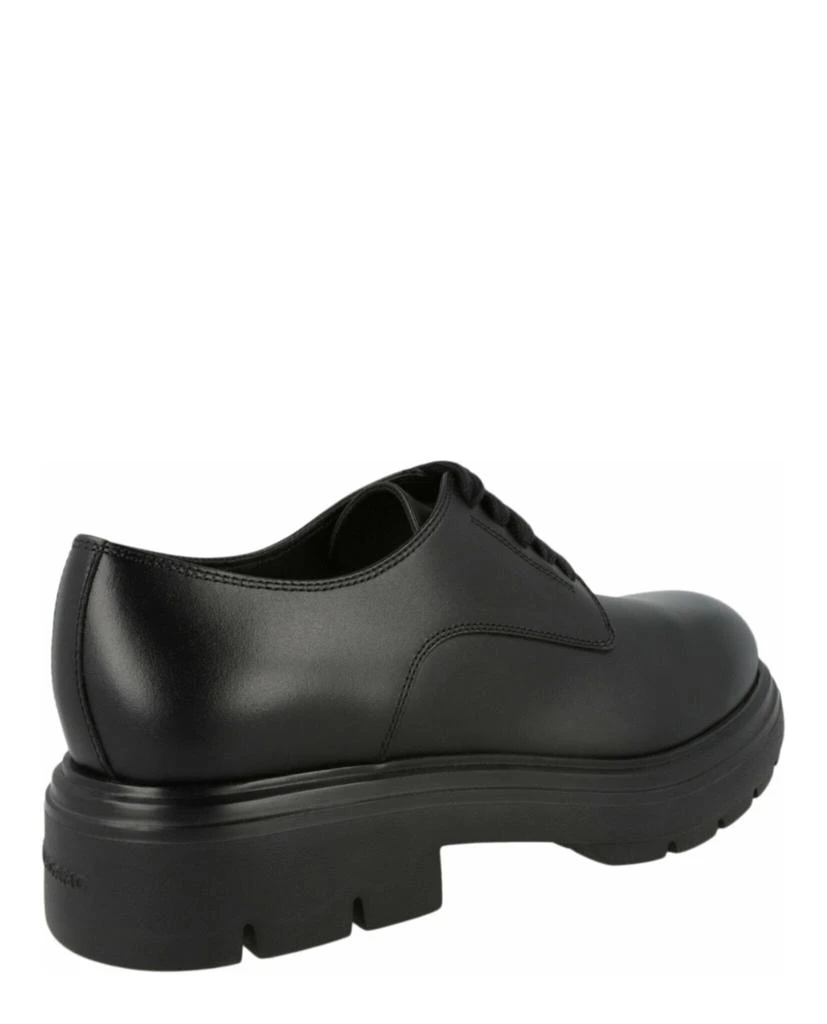 Salvatore Ferragamo Devis Leather Derby Shoes 3
