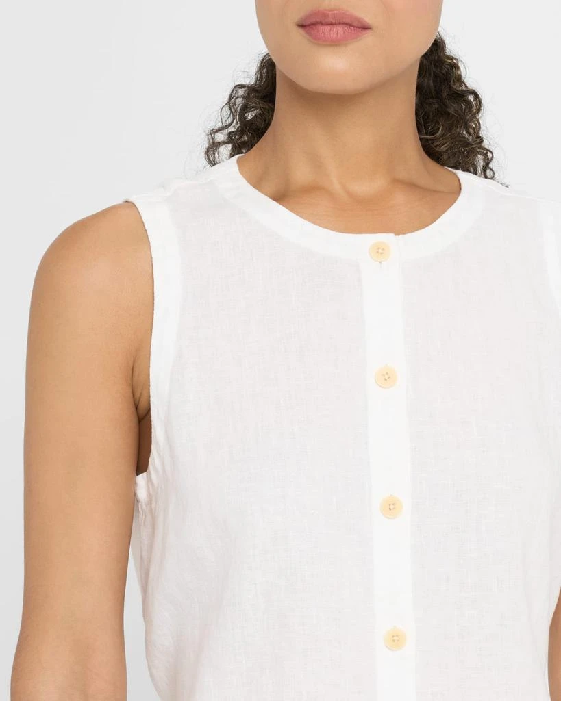 Eileen Fisher Button-Down Organic Linen Vest 5
