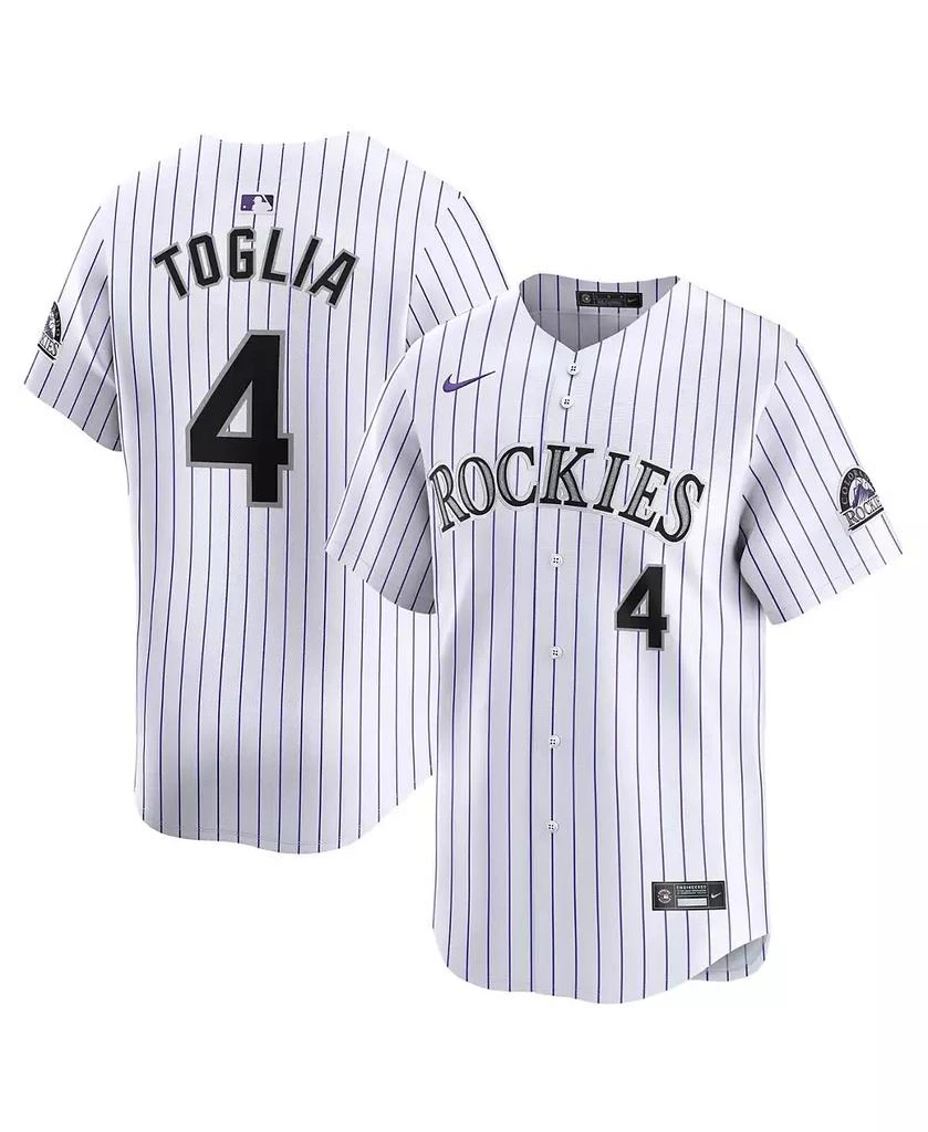 NIKE Men's Michael Toglia White Colorado Rockies Home Limited Player Jersey 1