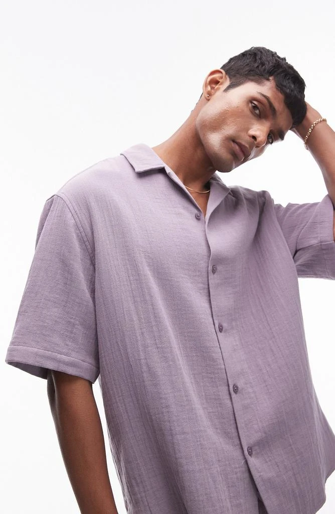 Topman Washed Cotton Camp Shirt 2