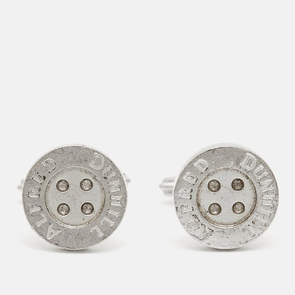 Dunhill Alfred Dunhill Button Sterling Silver Cufflinks 1