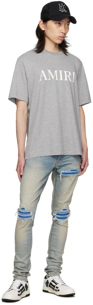AMIRI Gray Printed Core Logo T-Shirt 4