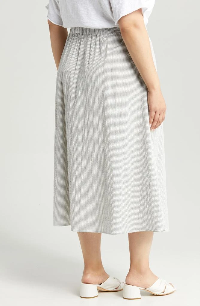 Eileen Fisher Organic Cotton A-Line Skirt 10