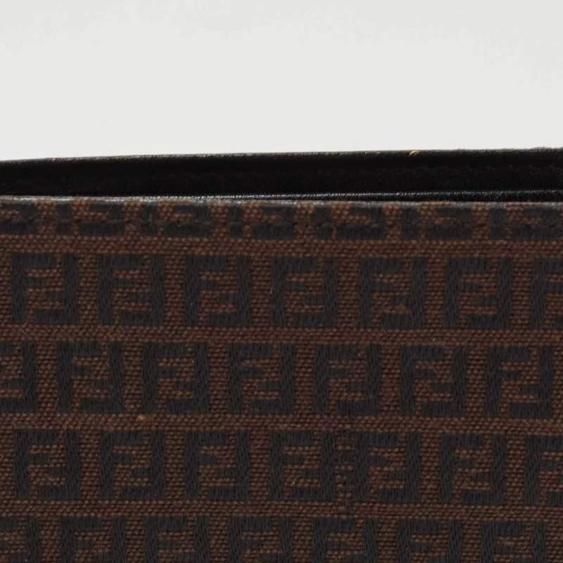 Fendi Fendi Black/Tobacco Zucca Canvas Bifold Wallet 7