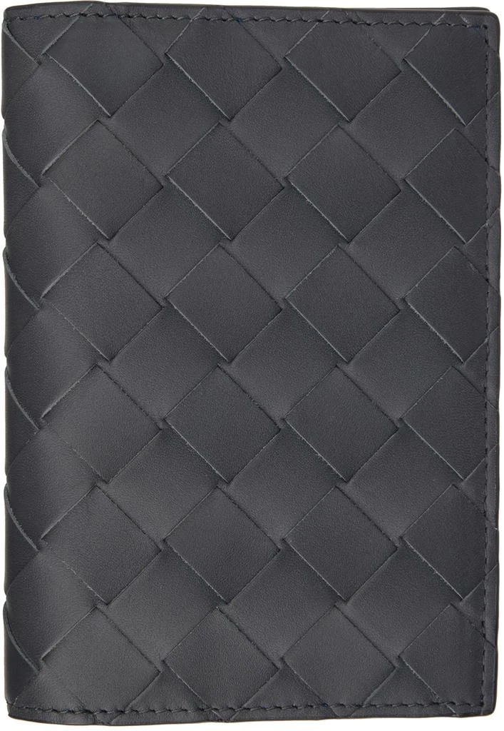 Bottega Veneta Gray Intrecciato Passport Holder 1