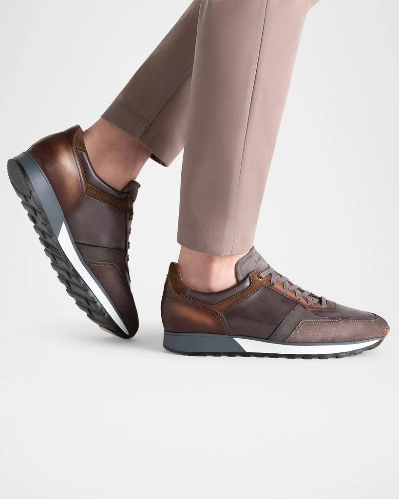 Magnanni Men's Arco Leather Runner Sneakers 2