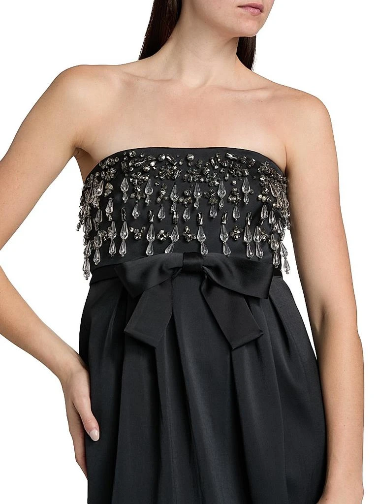 Cinq à Sept Zelina Crystal-Embellished Strapless Midi-Dress 6