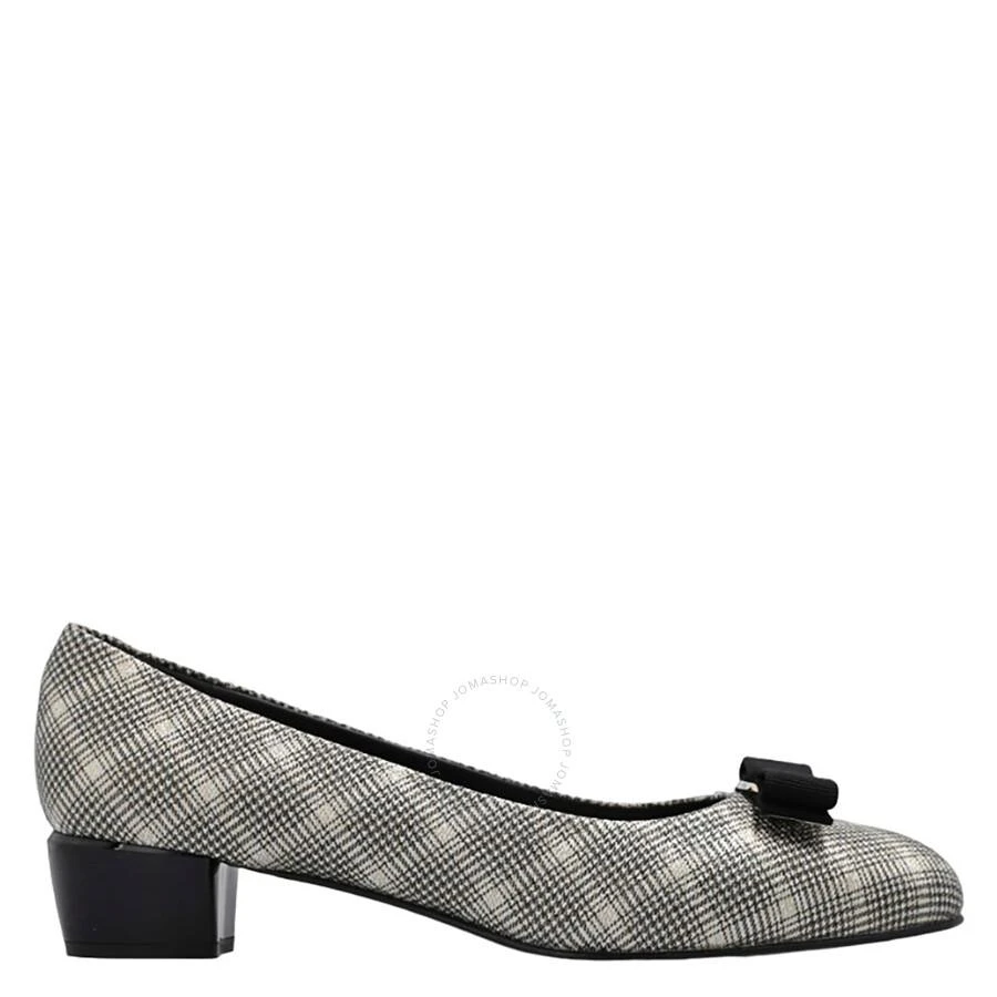 Salvatore Ferragamo Salvatore Ferragamo Ladies Vara Bow Tartan Check Pump Shoe 1