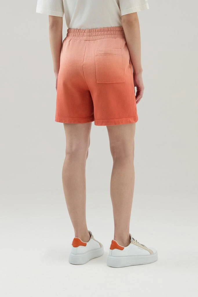 Woolrich Shorts in Garment-Dyed Cotton Fleece with Color Shades - Women - Pink 3