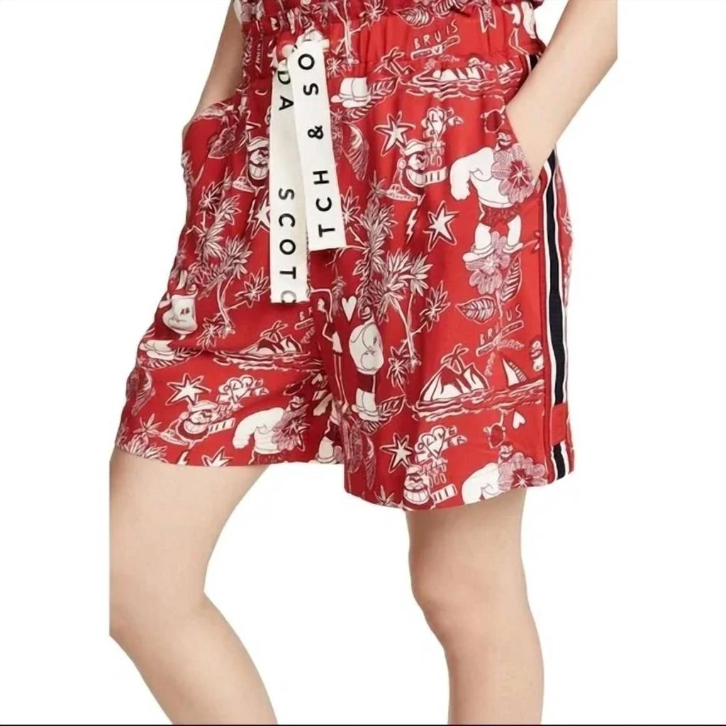 Scotch & Soda Brutus Collab Shorts In Red 1