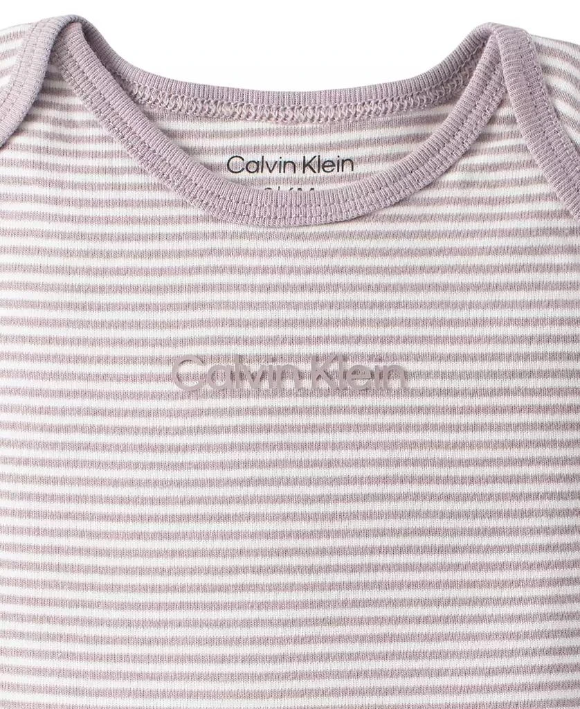 Calvin Klein Baby Boys or Girls Organic Cotton Footed Coverall 3