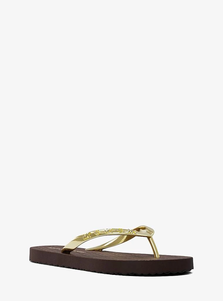 Michael Kors Signature Logo Flip Flops