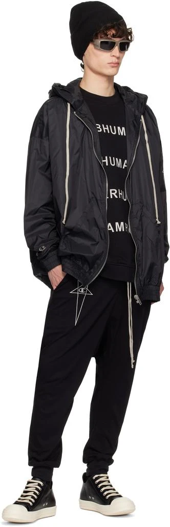 Rick Owens Black Champion Edition Jumbo Jason
s Hoodie 5