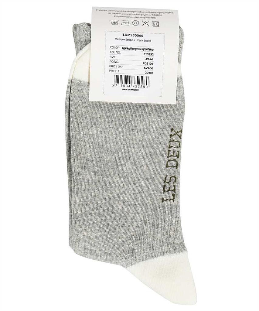 LES DEUX WILLIAM LOGO COTTON BLEND SOCKS