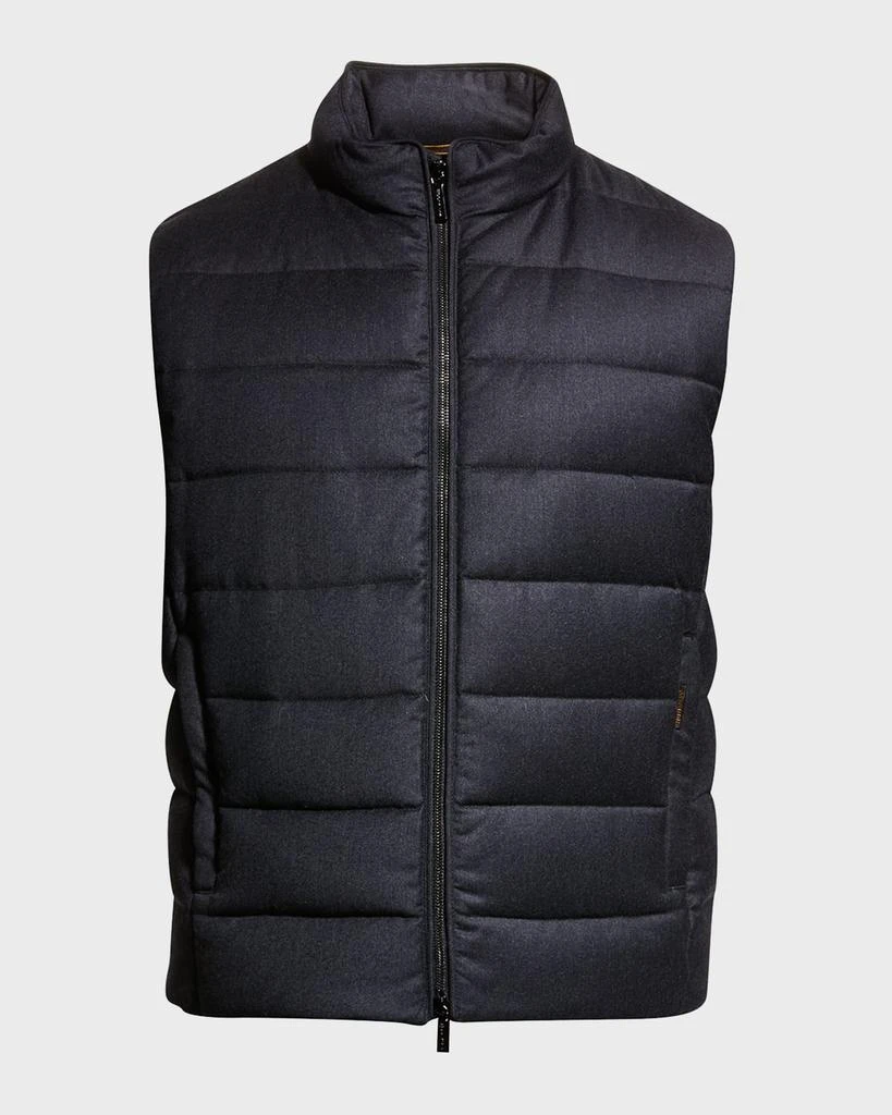 MooRER Men's Flannel Down Vest 2