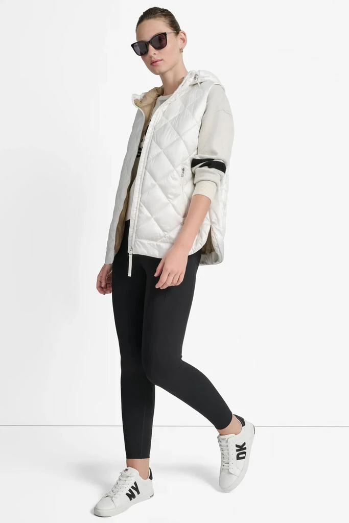 DKNY QUILTED HOODED VEST 5