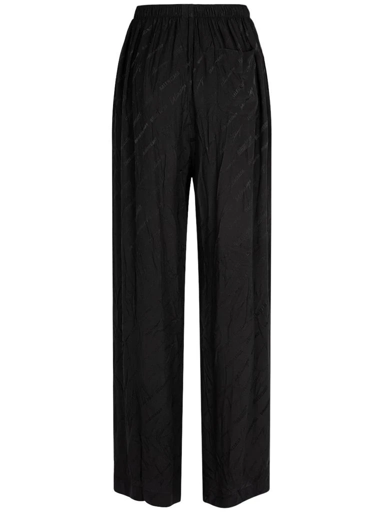 Balenciaga Allover Logomania Jacquard Pants 4