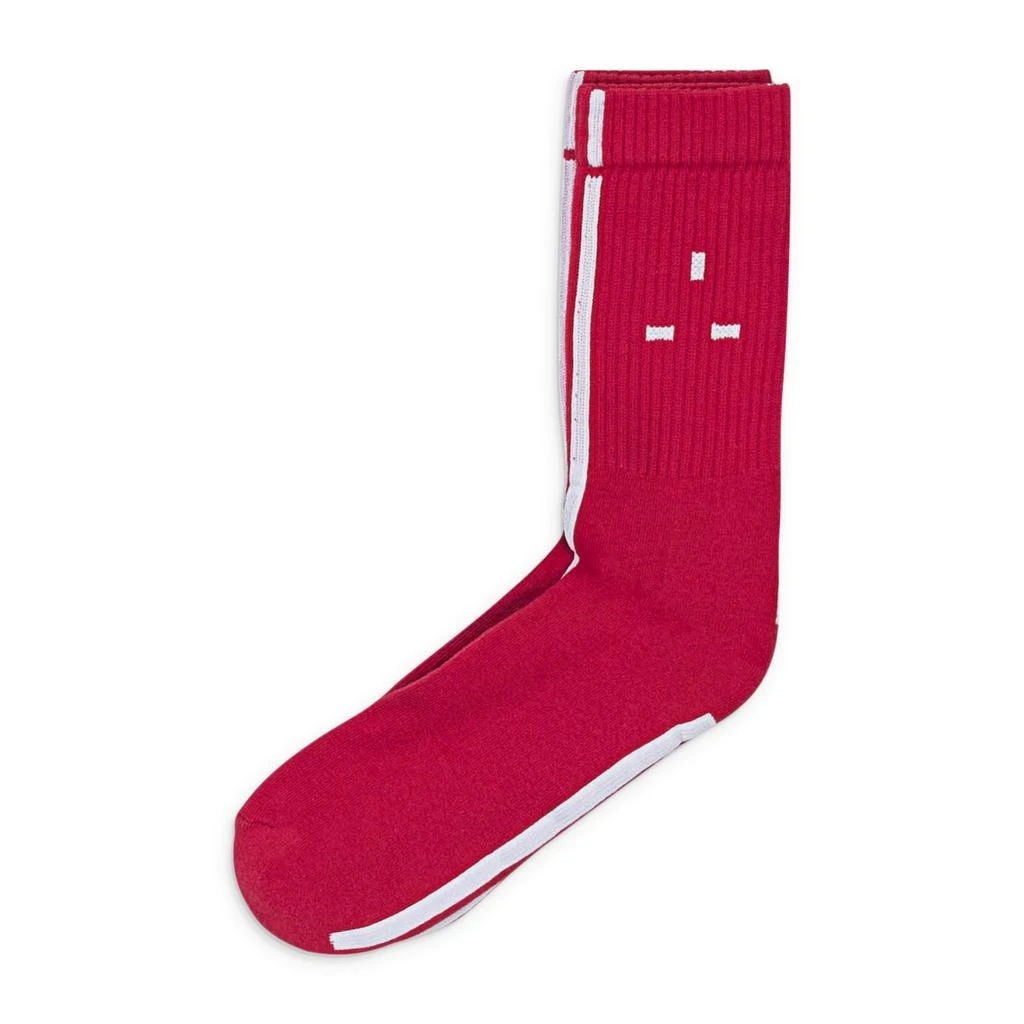 Mains LOGO RED/WHITE SOCKS