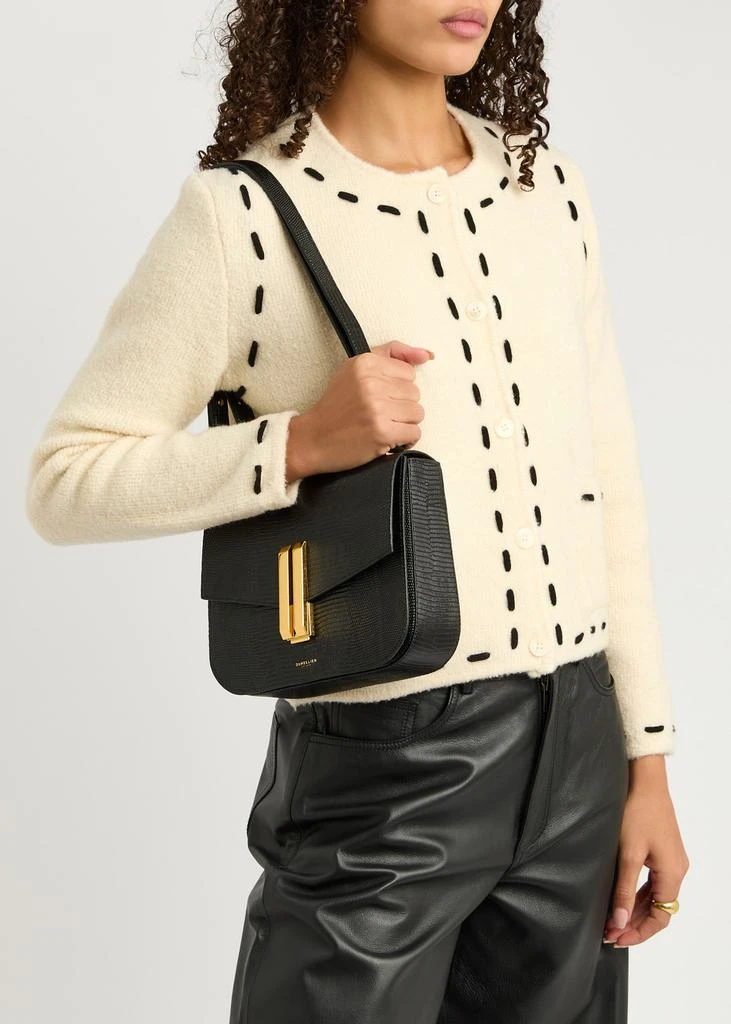 Demellier Vancouver crocodile-effect leather cross-body bag 6