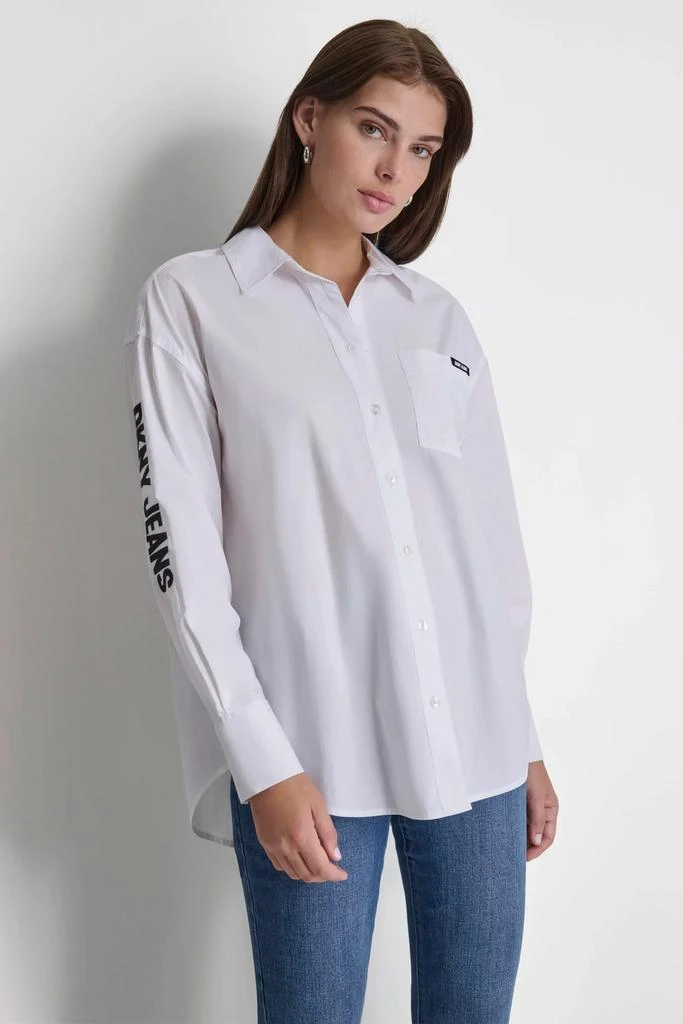DKNY POPLIN BUTTON DOWN 1