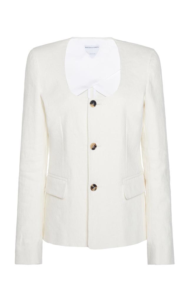 Bottega Veneta Bottega Veneta - Stretch Linen Canvas Jacket - White - IT 38 - Moda Operandi