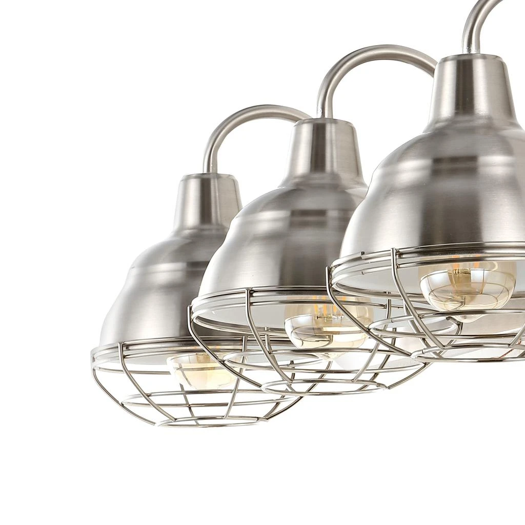 JONATHAN Y Levi 24.5" 3-Light Industrial Farmhouse Iron LED Vanity 5