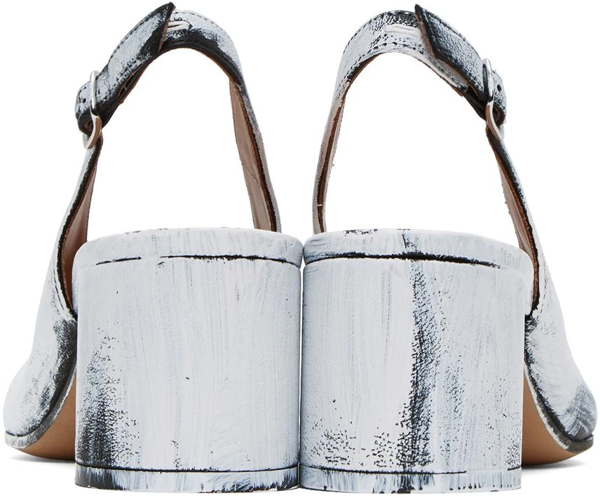 MAISON MARGIELA Black & White Tabi Bianchetto Heels 2