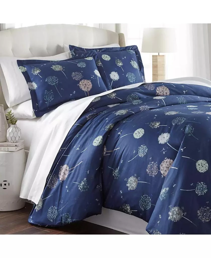 SOUTHSHORE FINE LINENS Luxury Dandelion Dreams 3-Pc. Duvet Cover Set 1