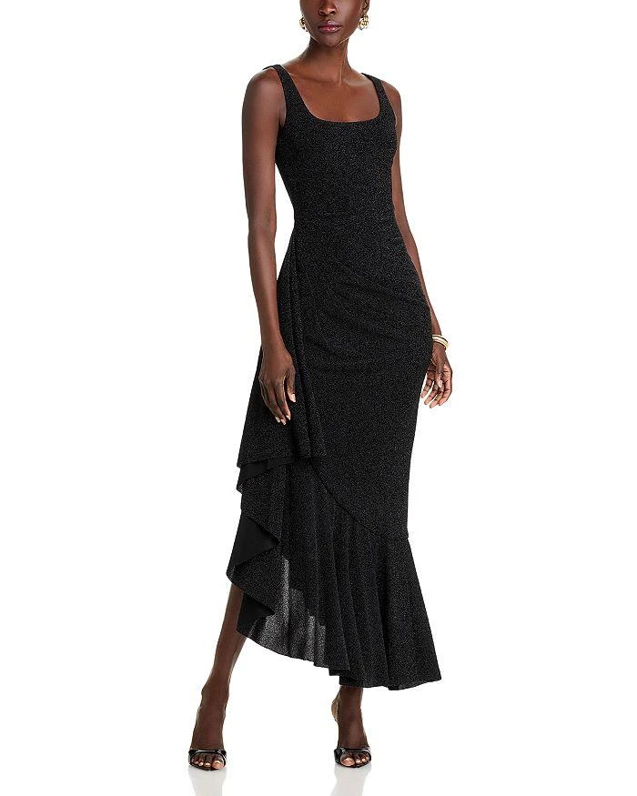 Black Halo Jewel Metallic Gown 1