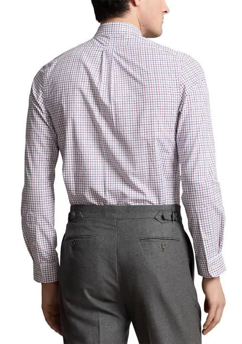 Ralph Lauren Classic Fit Plaid Stretch Poplin Shirt 2