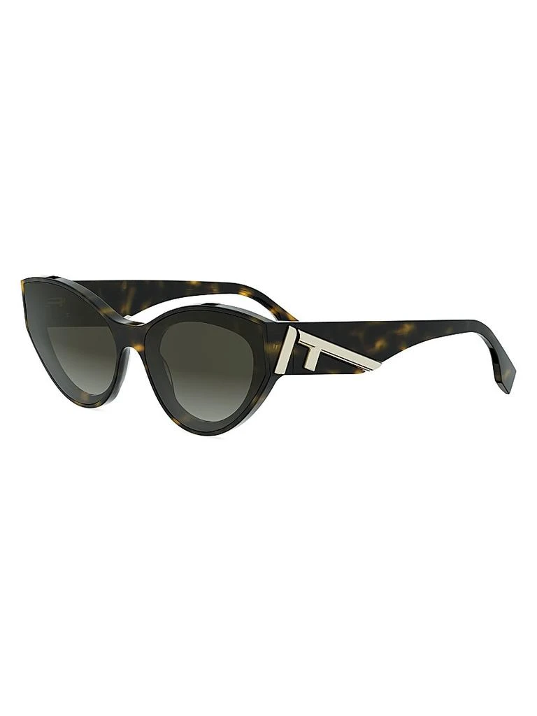 Fendi Women\'s Fe40089i 53Mm Sunglasses, Black Fendi FE40089I 01C Women main image 4
