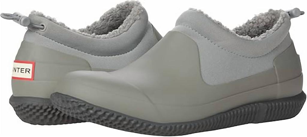 Hunter Women's Original Sherpa Shoes In Tundra Gray/docker Gray
