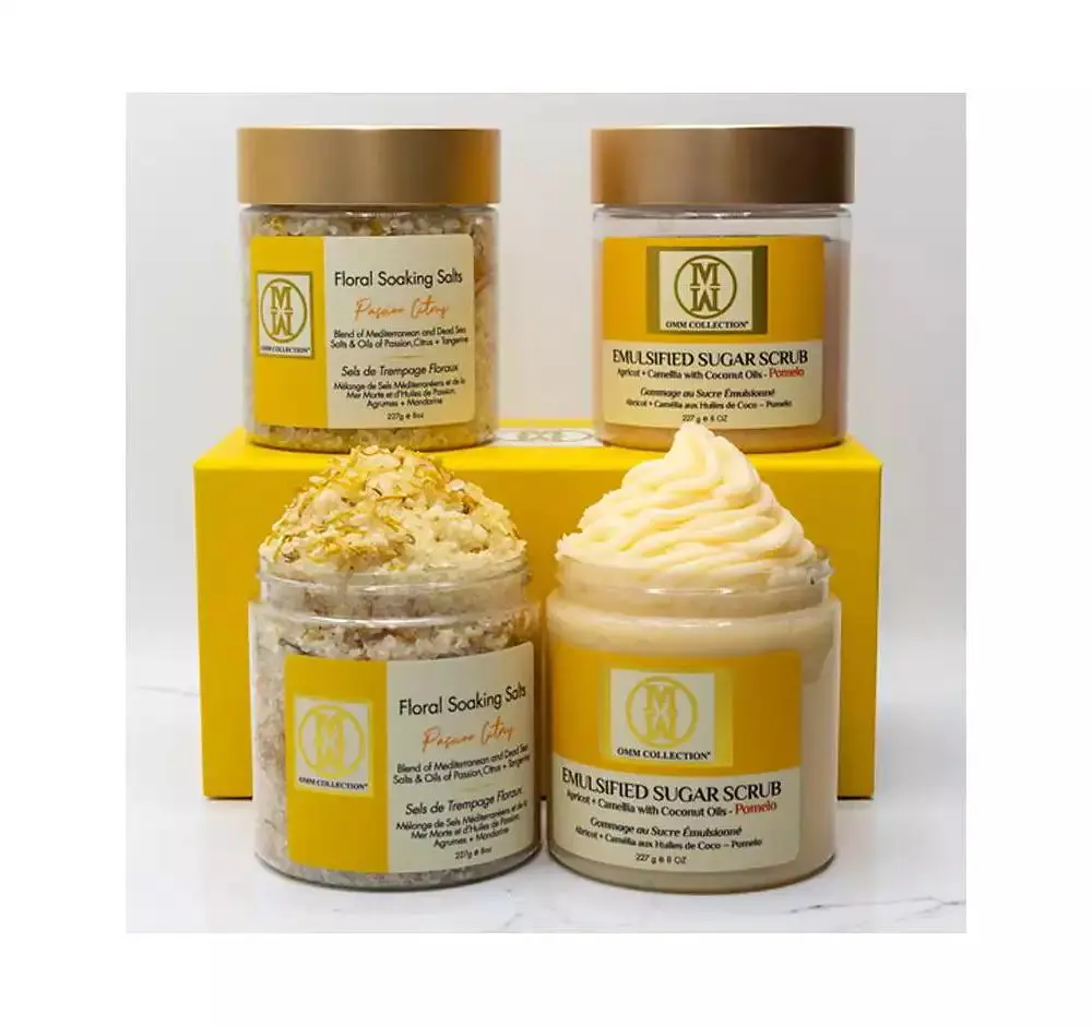 OMM Collection 2pc Bath Salt and Sugar Scrub Set
