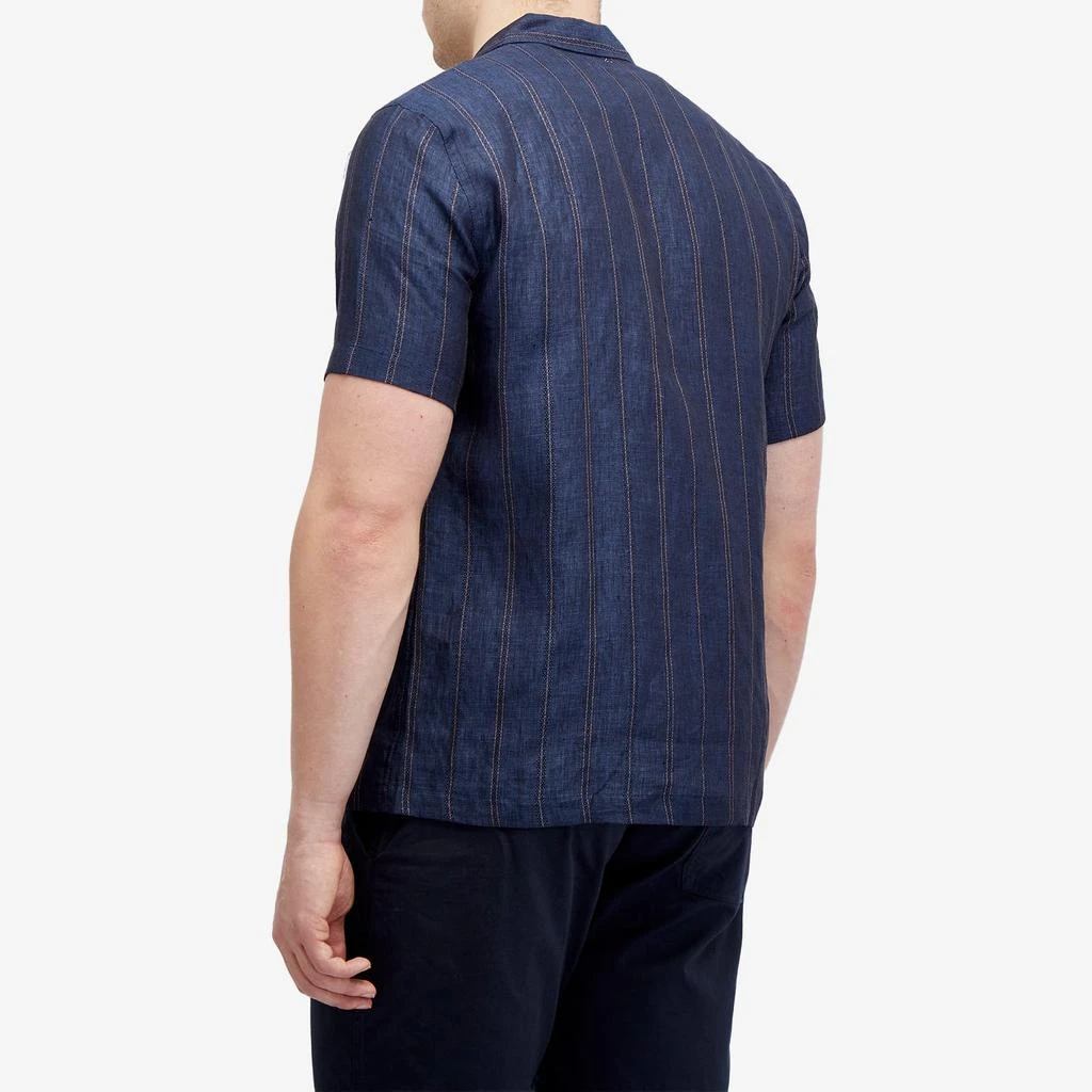 Universal Works Universal Works Linen Stripe Road Shirt 3