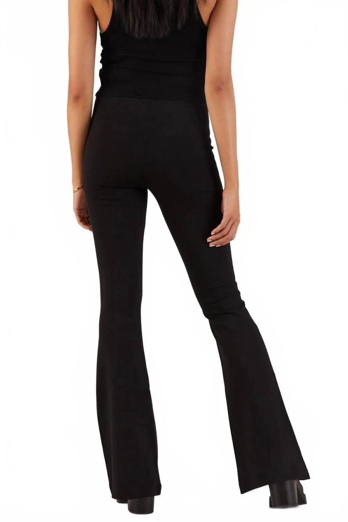 Sablyn Bailey Pin Tuck Flair Leggings In Black 2