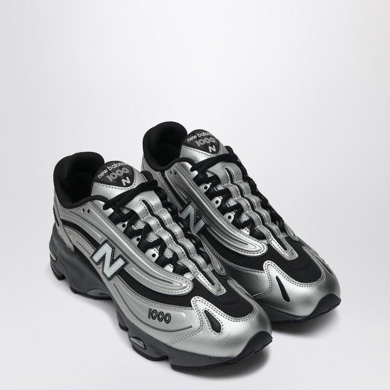 スニーカー New Balance Sneakers 1000 Sl In llic Silver Leather New Balance Sneakers 1000 SL in metallic silver leather