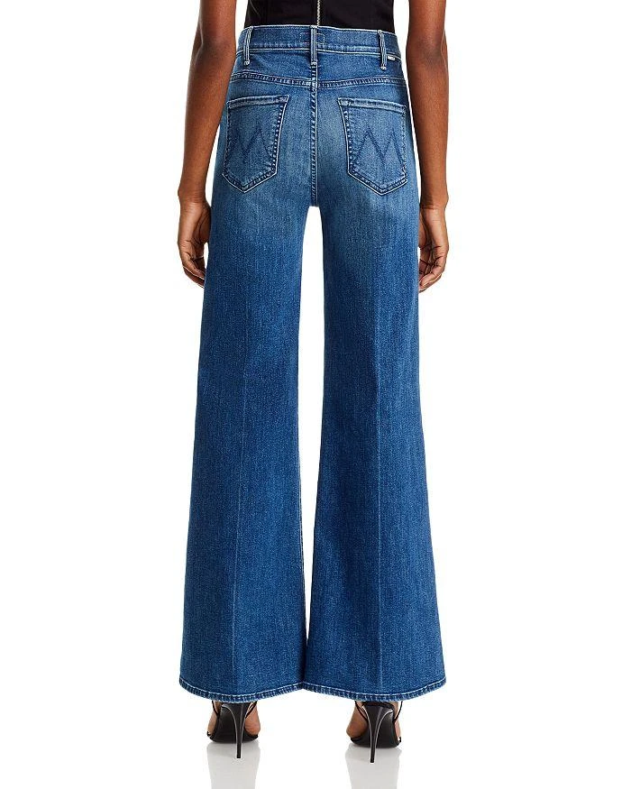 MOTHER The Hustler Roller Skimp High Rise Wide Leg Jeans in Caving In 3