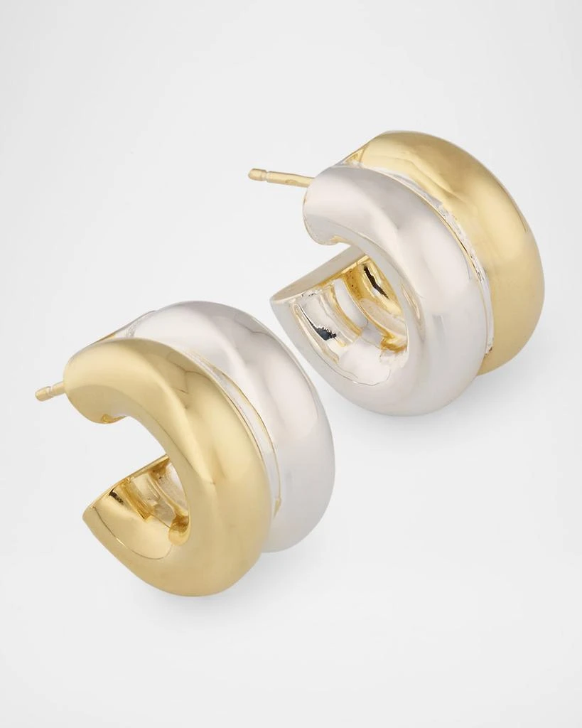 Jennifer Zeuner Rosie Two-Tone Hoop Earrings 3