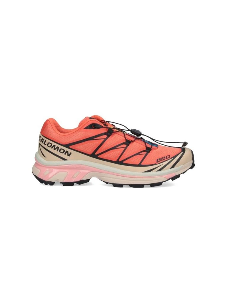 Salomon Xt-6 Sneakers In Pink Fabric "Living Coral"