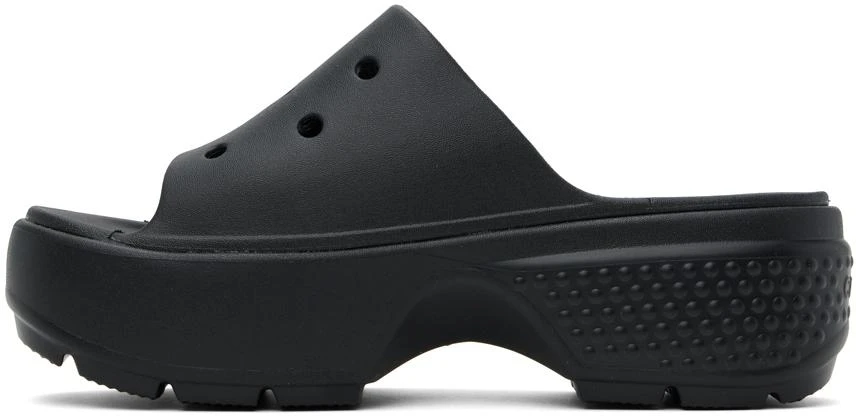 Crocs Black Stomp Slides 3