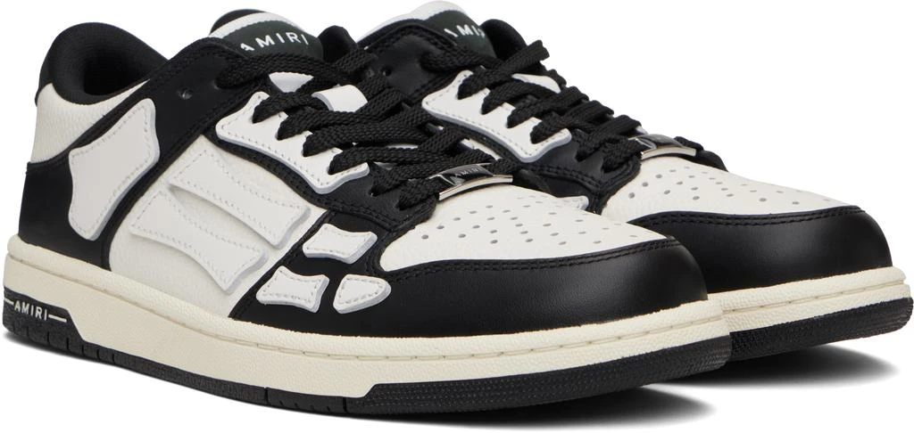 AMIRI Black & White Skel Top Low Sneakers 4