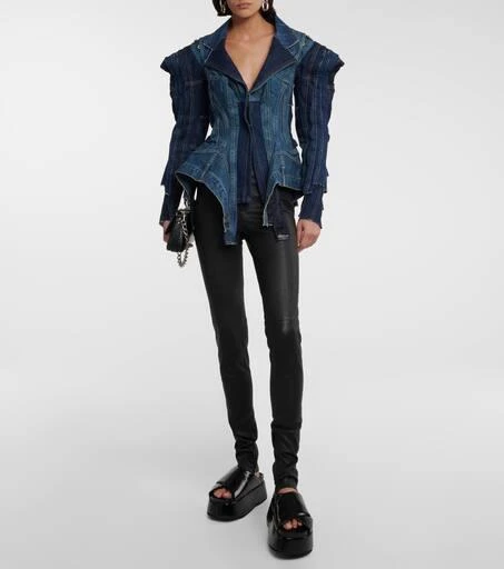 Junya Watanabe Crossover platform leather sandals 2