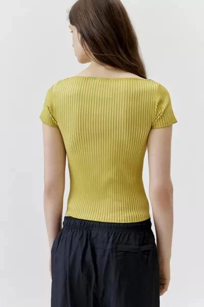 Urban Outfitters Star Washed Out Boatneck Baby Tee 3