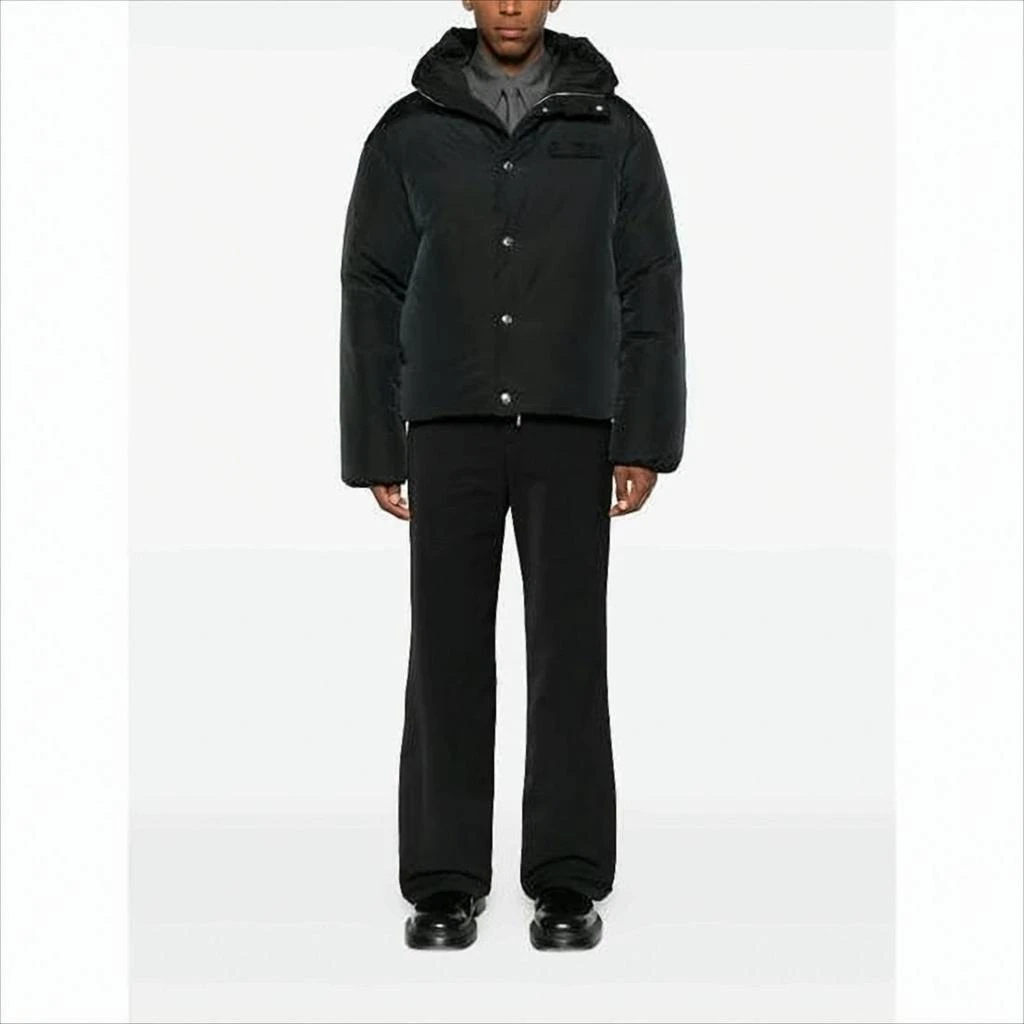 Jacquemus Boxy Black Padded Jacket with High Collar 3