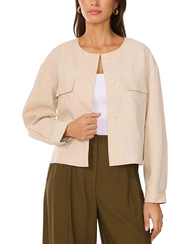Vince Camuto Cropped Button Front Jacket 1